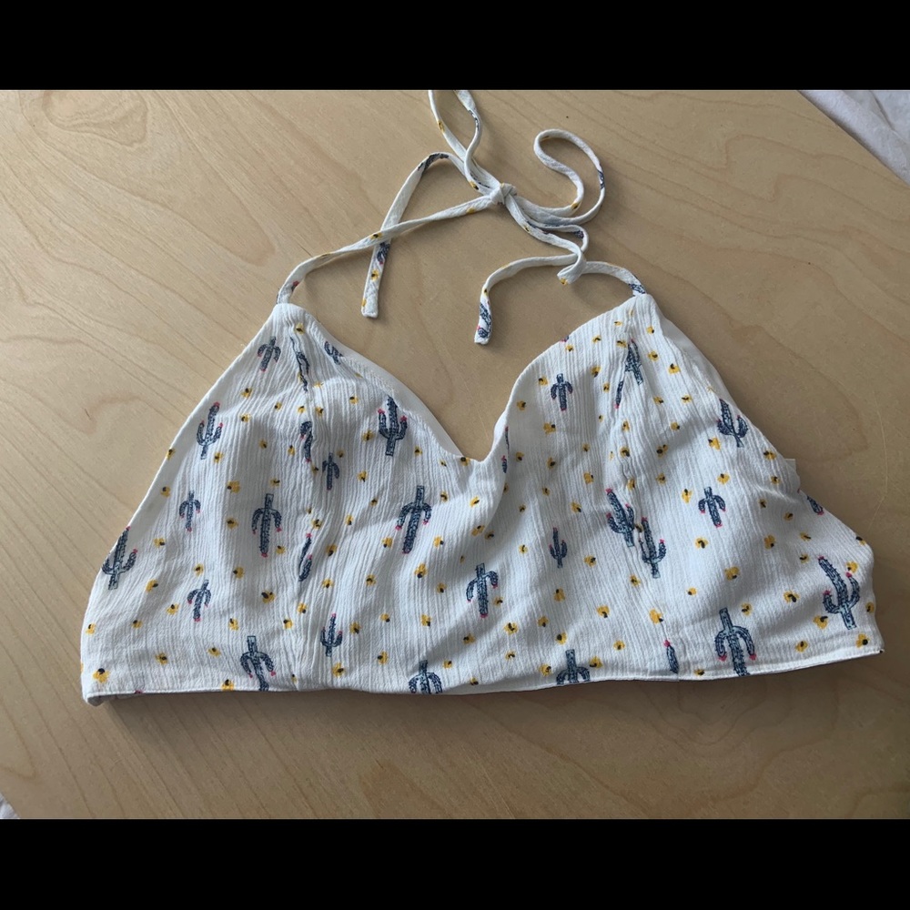 Cactus crop top sz L